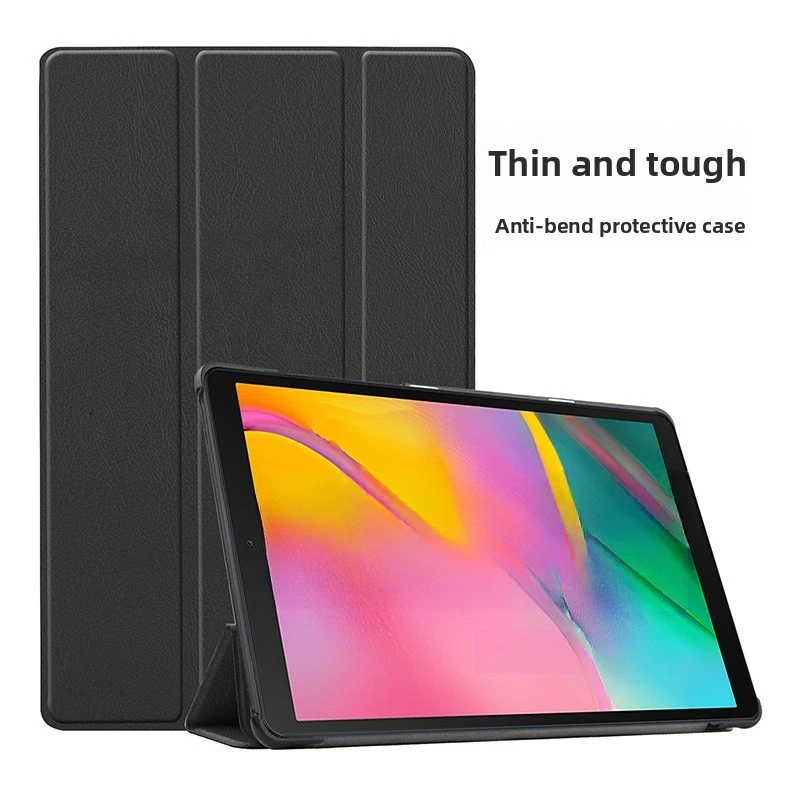 For Galaxy Tab A 10.1in Tablet - Protective Leather Case T510 Kaster Tri-Fold Cover