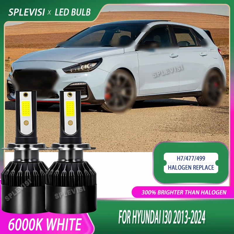 

High Lumen COB LED Car Headlight Headlamp Bulbs High Low Beam 12v For Hyundai i30 2013 2014 2015 2016 2017 2018 2019 2020-2024