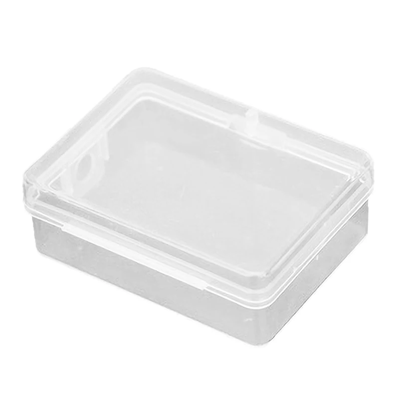 Plastic Transparent Square Storage Box Small Items Case Packing Boxes Jewelry Beads Container Sundries Organizer