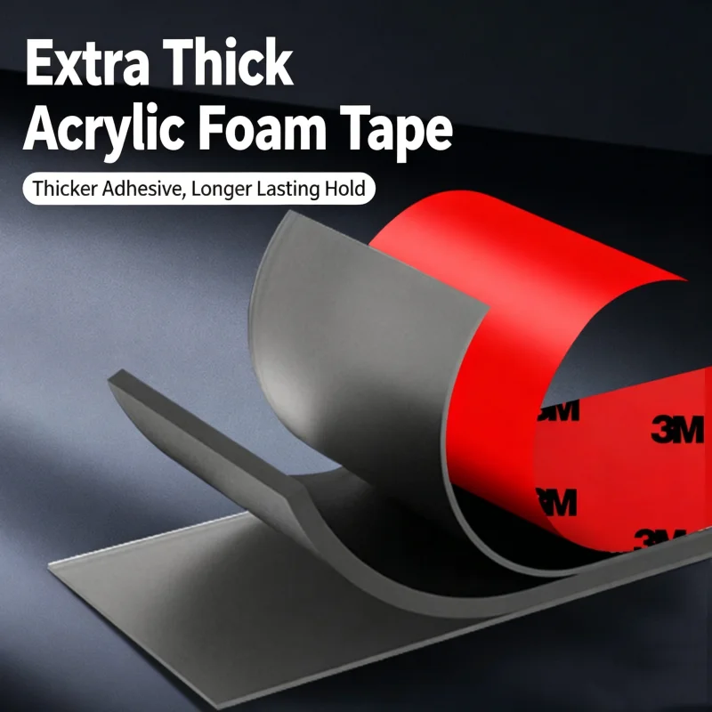3M 10pcs Strong Double Sided Tape High Viscosity Fixing Wall Traceless Adhesive Tape Car Special Waterproof Thicken Foam Tape