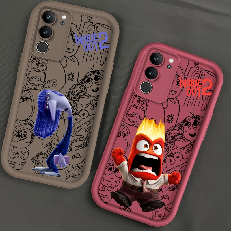 

Inside Out 2 Anime Cute For Samsung Galaxy S25 S24 S23 S22 S21 S20 Ultra Plus FE 5G Eye Ladder Phone Case Soft TPU Cover