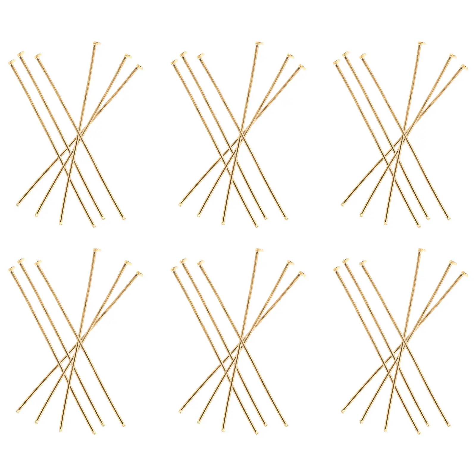 1000Pcs Chandelier Clip Pins Gold Metal 2Inch Fast Installation Connector Pins Replacement for Hanging Crystal Prism Suncatcher