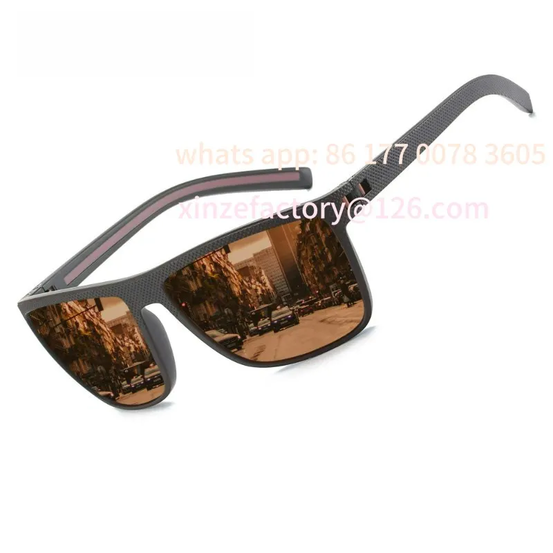

Customizable Polarized Sunglasses Shade for Women Men Lightweight TR90 Frame UV400 Protection Square Sun Glasses