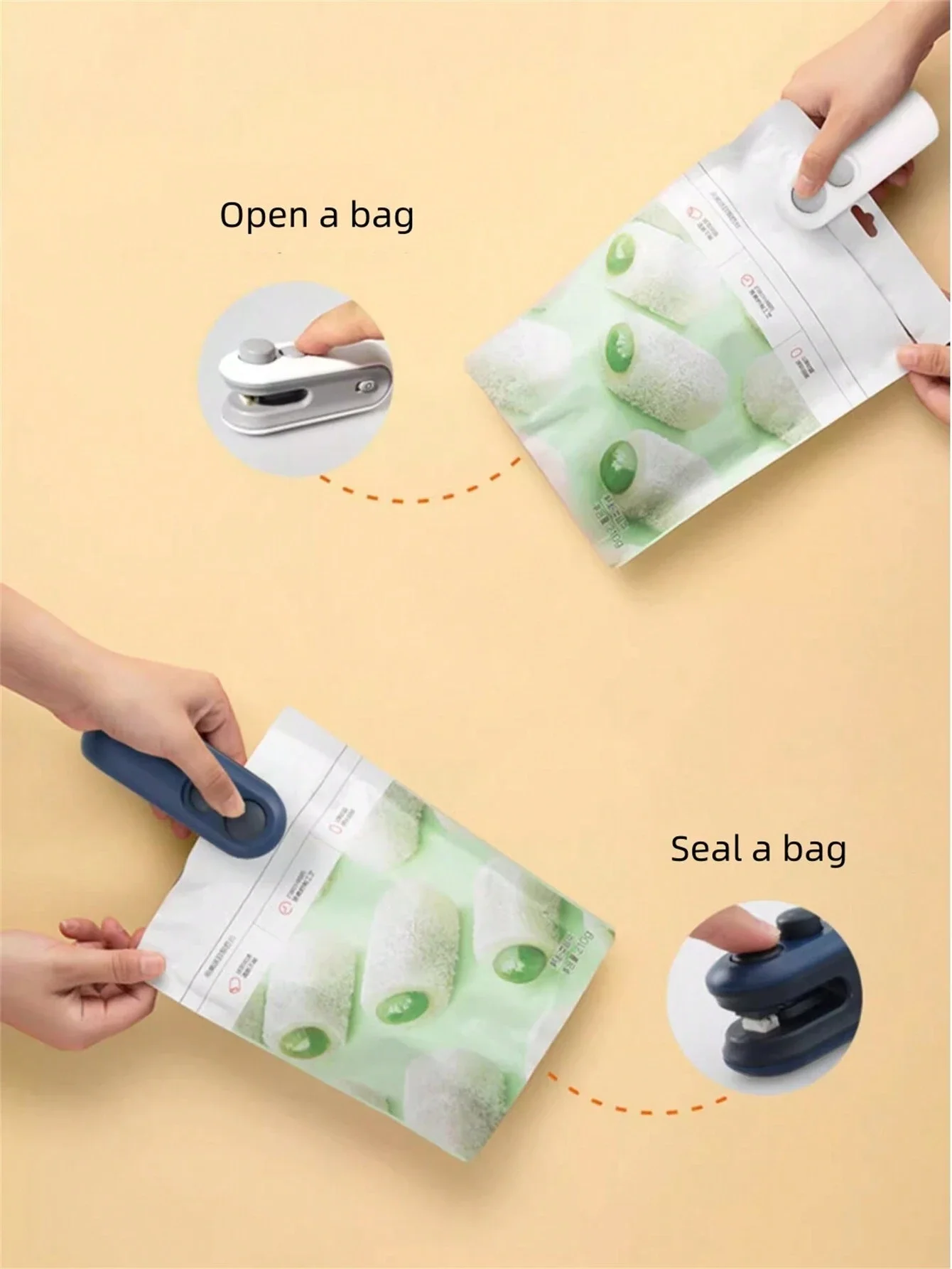 1 шт. мини-портативный бытовой термосварщик для пластиковых пакетов для закусок, ручная автоматическая машина для запечатывания