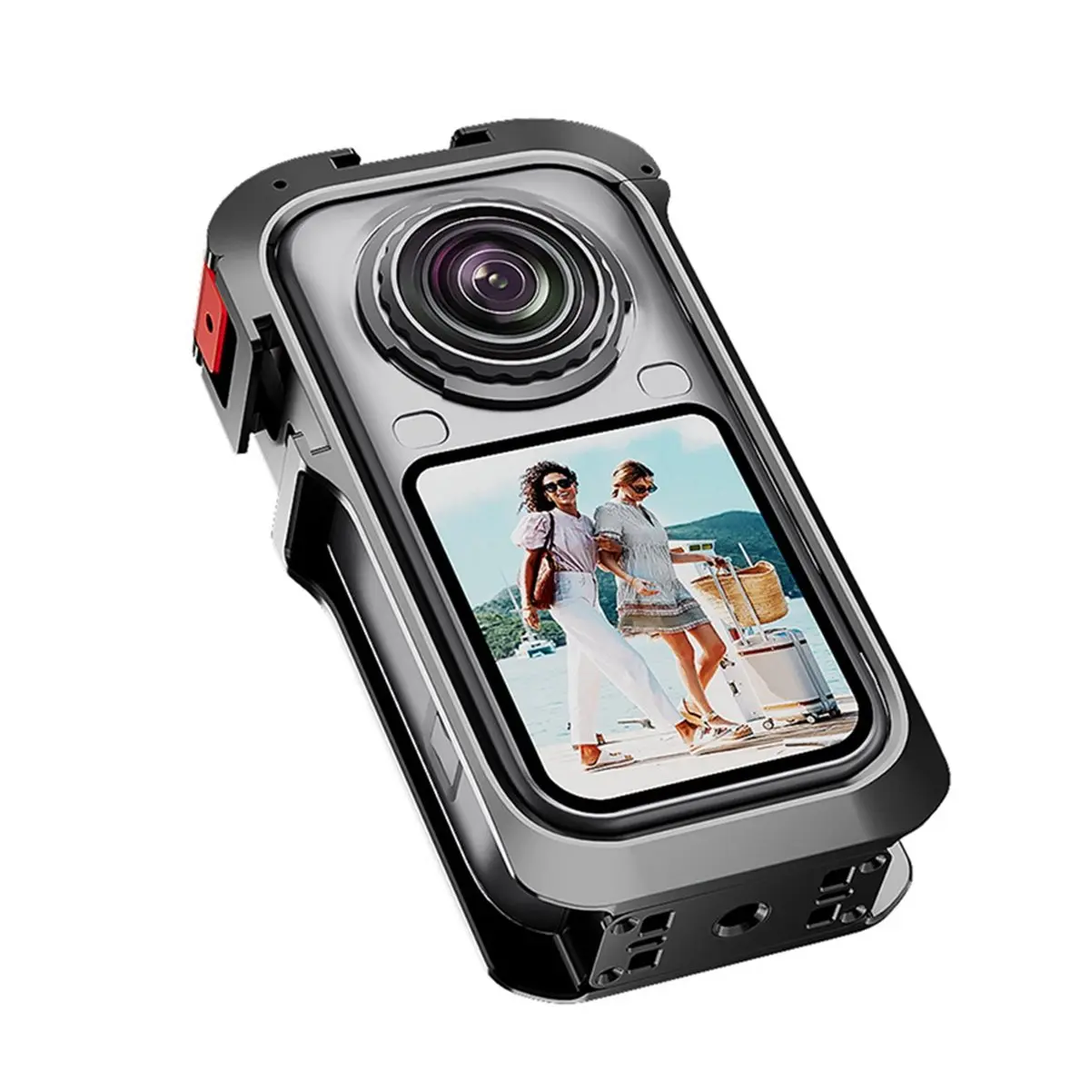Metal Camera Cage for X6 Expansion Protective Frame Case with Cold Shoe Mount 1/4 Inch Screw Holes