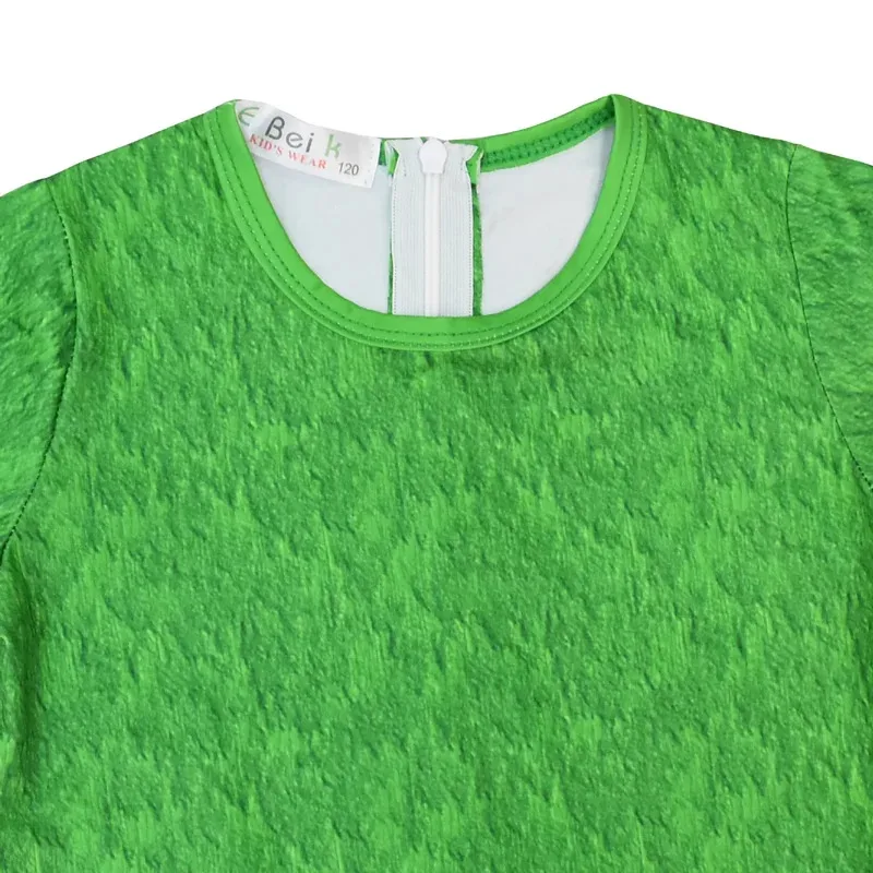 زي أصدقاء قوس قزح للأطفال الأولاد الأخضر الوحش ويكي كوسبلاي ألعاب الرعب بذلة قناع قفازات أزياء حفلات الهالوين كرنفال