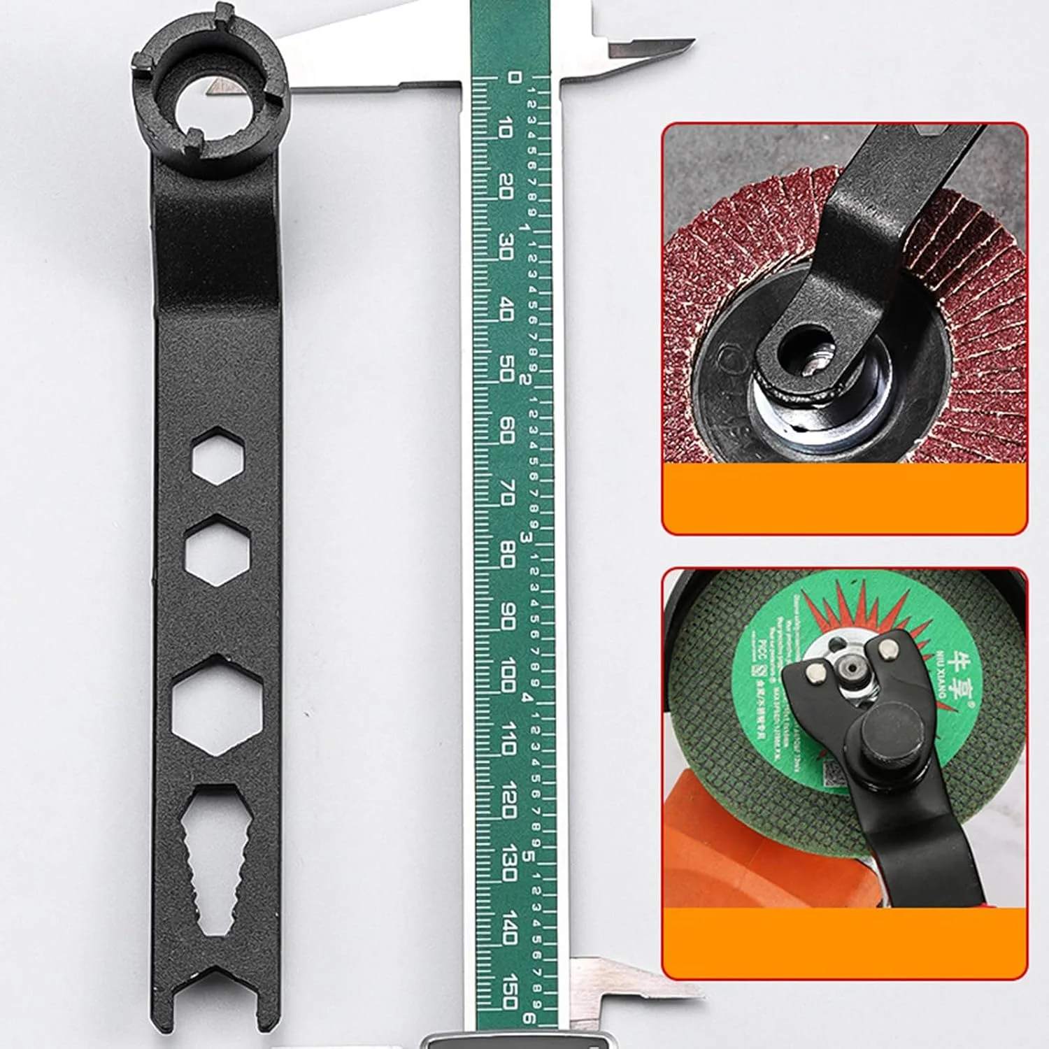 Multifunction Four Claw Angled Grinder Wrench 6 In 1 100 Type Adjustable Spanner For Angled Grinder Metalworking