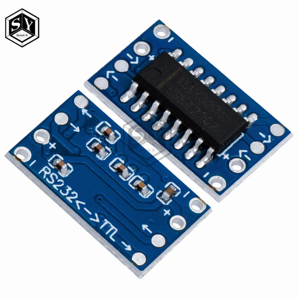 1PCS /5pcs/10pcs  mini RS232 MAX3232 Levels to TTL level converter board serial converter board Dropshipping