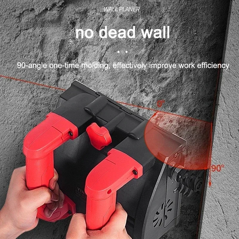 NEW Electric Wall Planer Automatic Wall Grinding Machine Dustless Scraping Putty Powder Spray Coating Wall Artifact