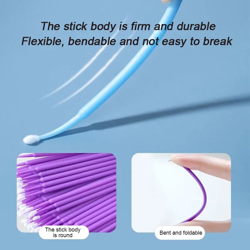 50/100 pçs escovas de cílios sobrancelha pente microbrush para cílios spoolie extensões de cílios spoolie escova hzs25