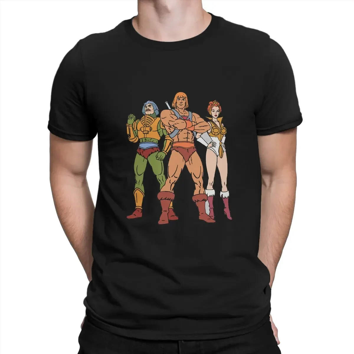 He Man Masters Of The Universe Motu Trinity Tshirt Homme Men's Tees Polyester T Shirt For Men