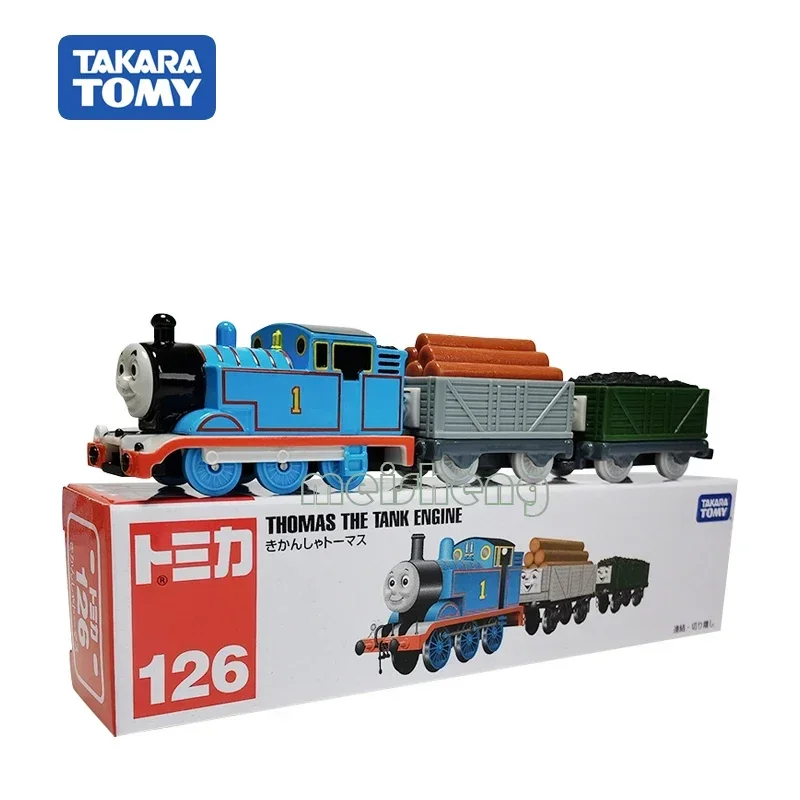 TAKARA TOMY TOMICA Diecast Alloy car model Boy Toy 146 Strip Thomas Little Train Gordon, a gift toy for decorating the room.