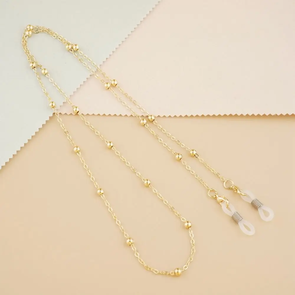 Neck Anti-lost Beads Chain Mask Lanyard Neck Strap String Sunglasses Chains Metal Glasses Chain Mask Chain Spectacle Cord