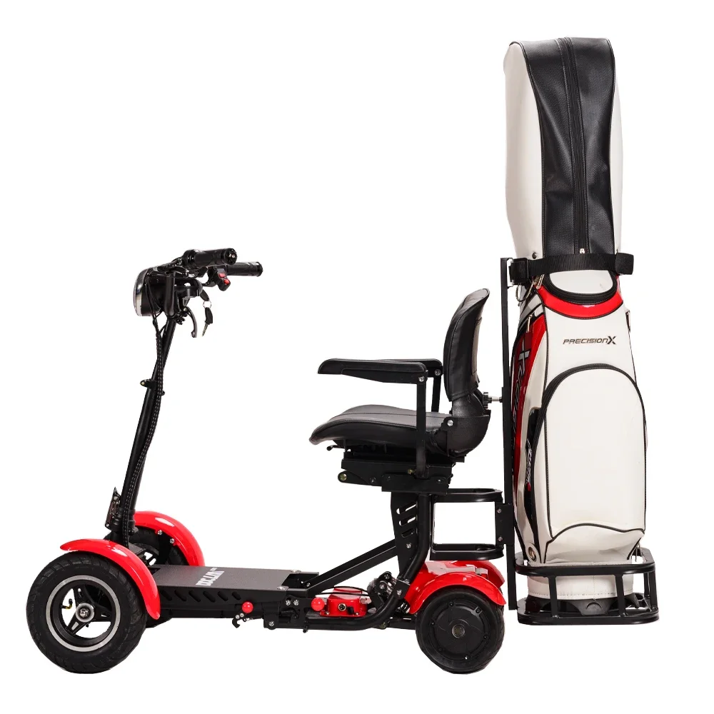 DDCLM-carrito de golf plegable para adultos, scooter de movilidad eléctrica, neumático ancho, 4 ruedas, nuevo