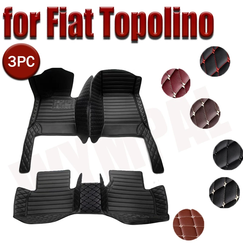 Car Floor Mats For Fiat Topolino 500 2012 2011 Auto Interiors Accessories Styling Custom Foot Rugs Products Replacement Parts