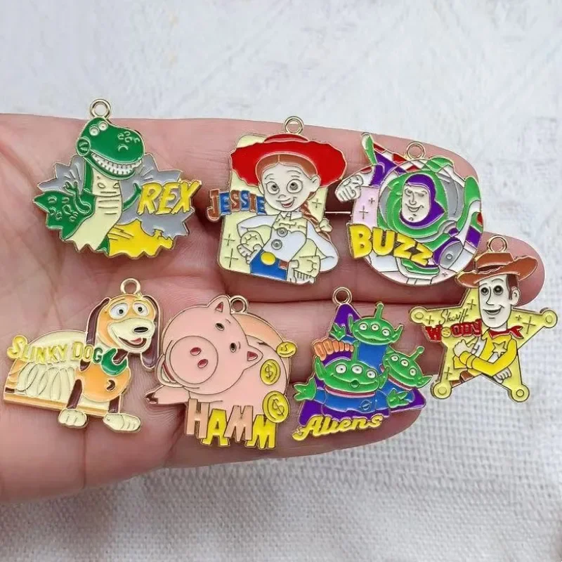 10pcs Disney Toy Story Classic Cartoon Charm for Jewelry Making Earring Pendant Bracelet Necklace Charms DIY Accessories