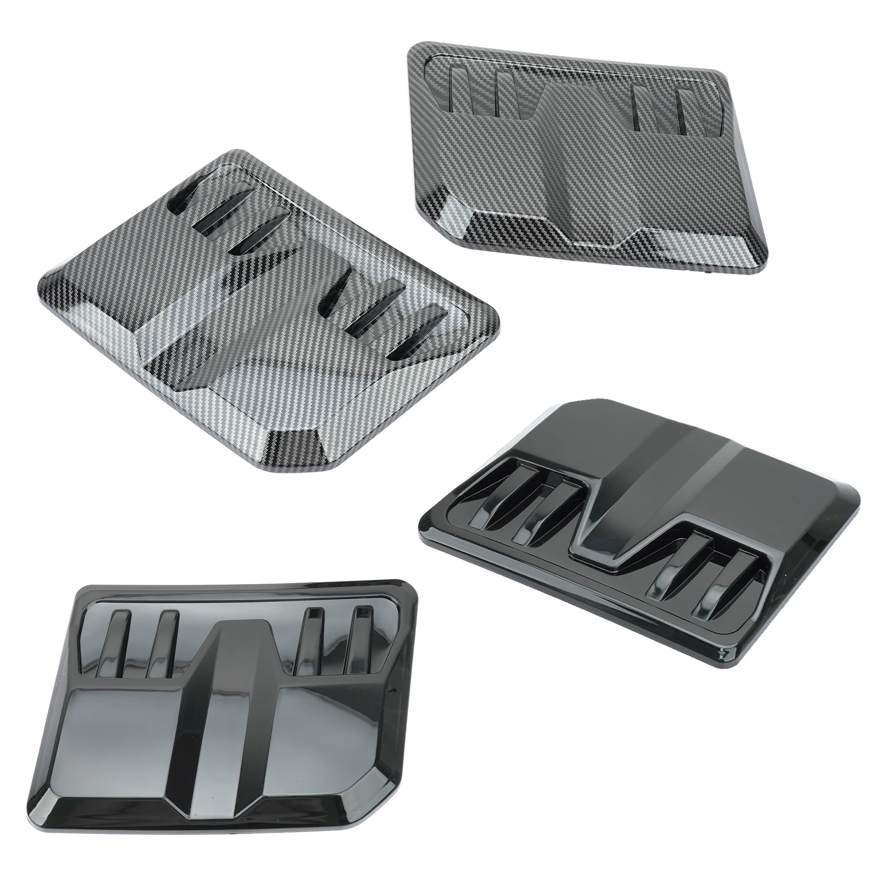 2PCS Air Intake Grille Inlet Trim for Ford Ranger Raptor Everest 2022-2024 Car Exterior Hood Vent Scoop Decorative Cover view 6
