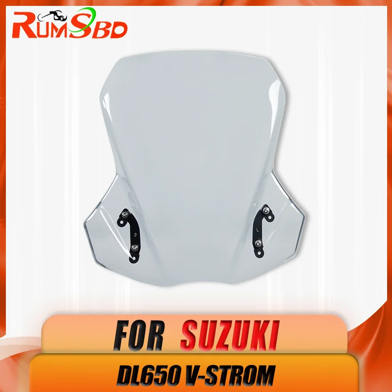 For Suzuki V-Strom 650 DL 2017-2026 Motorcycle Windscreen Windshield Adjustable Height Top Wind Shield Screen Protector Parts