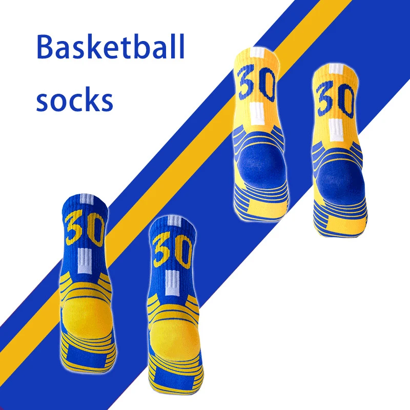 Calcetines deportivos profesionales de superestrella para baloncesto, medias con fondo de toalla, calcetines gruesos de élite para correr y ciclismo, gran oferta