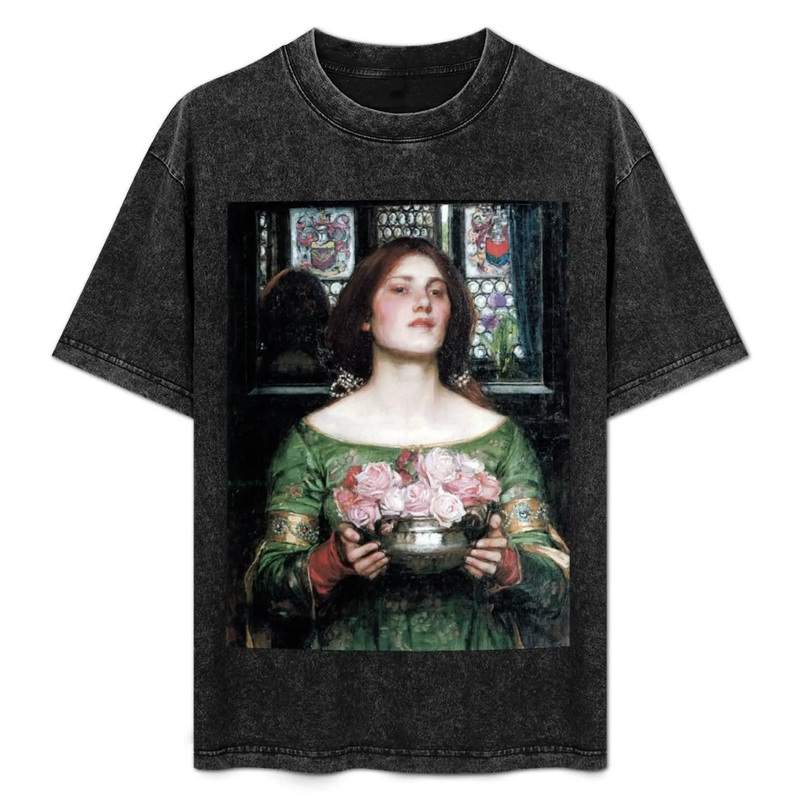 

Собирайте розовые бутоны, пока это еще возможно - Футболка John William Waterhouse, повседневная однотонная рубашка с короткими рукавами