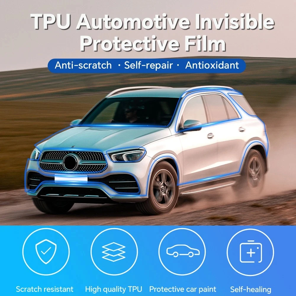 

8.5Mil Pre-cut PPF For Benz GLE SUV 2024-UP TPU Bumper Hood Clear Paint Protection Film Scratch-Resistant Exterior Accessories
