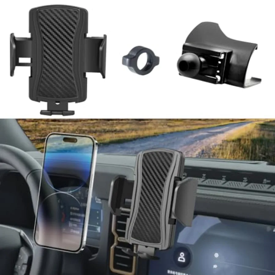 

Car Phone Mount for Bronco 20212025 with AntiShake Design and 360 Degree Rotation Universal Fit for All Cell Phones Navigation