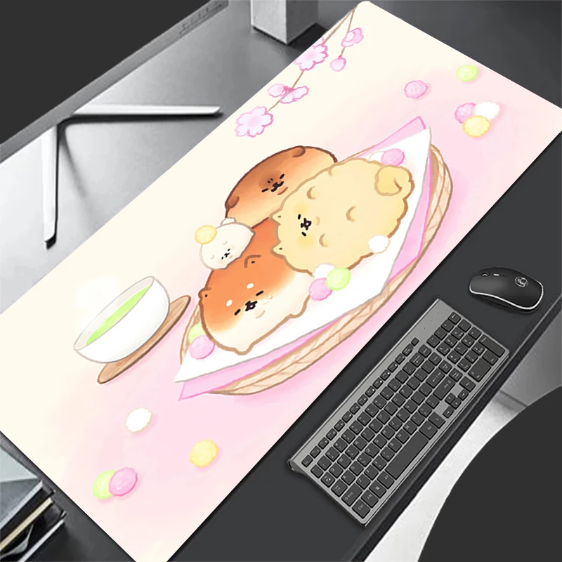 

Mousepad Pattern Gaming Mats Rubber Cartoon Mouse Pad PC Accessories Desk Mat Cute Bread Dog HD Non Slip Table Mat Keyboard Pad