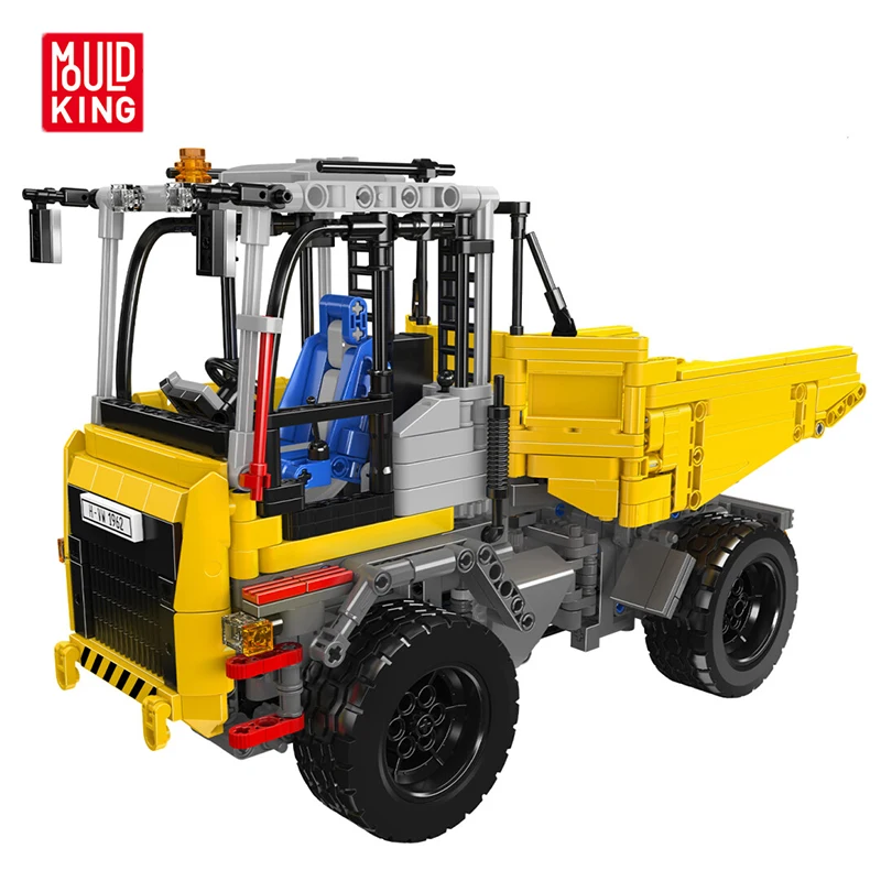 MOULDKING 1230 Uds. Serie de ingeniería camión volquete articulado bloques de construcción MOC rompecabezas juguete de ensamblaje regalo de cumpleaños creativo 17092