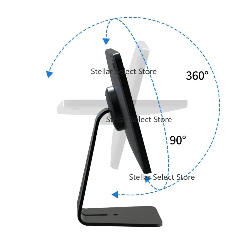 10.2 Inch Wireless Charging Stand Metal Suitable for iPad 7/8/9 Gen Desktop Adjustable Tablet Stand