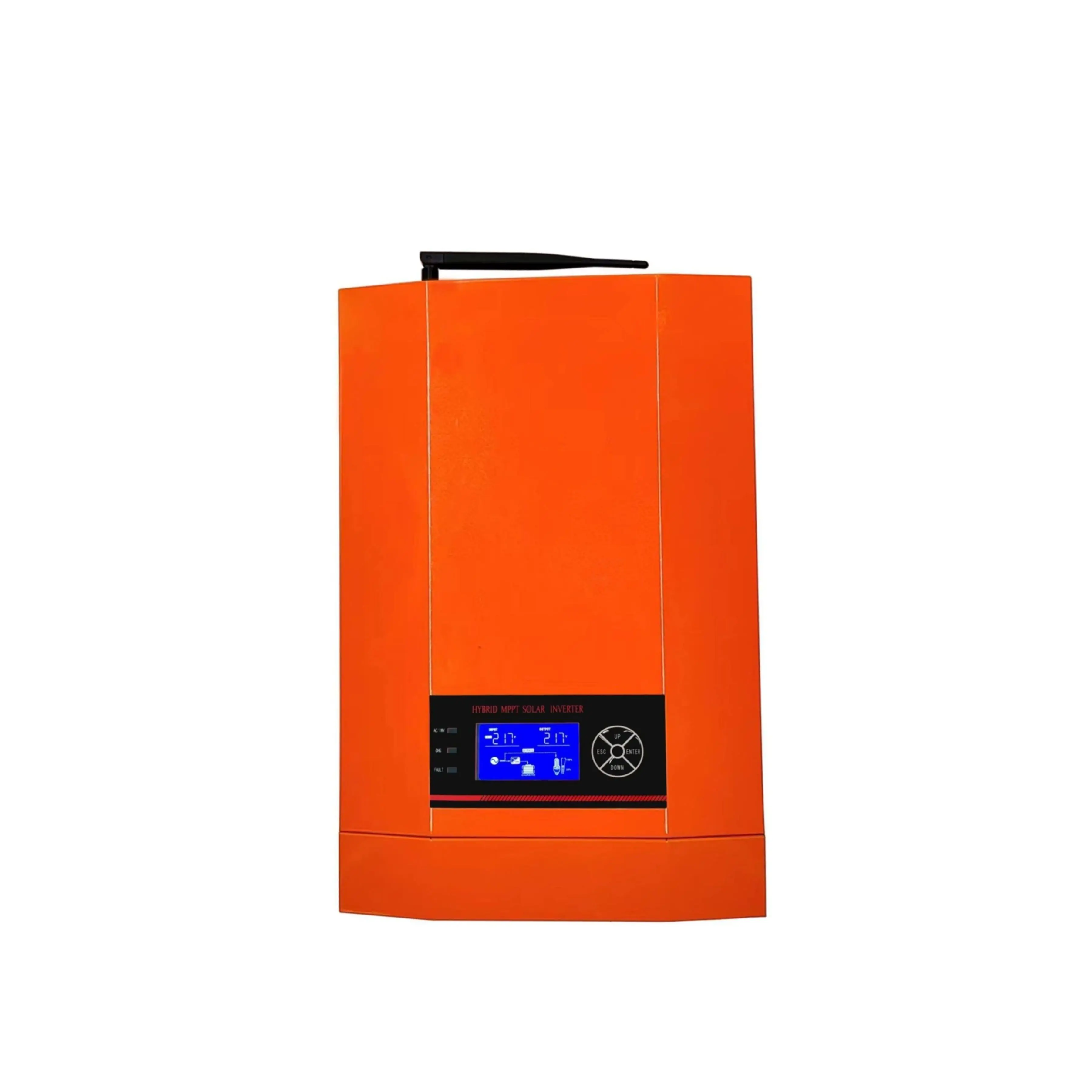 5.5KW 5.5KVA MPPT 100A 500VDC PV Input 220VAC 48V with/no Parallel Function 5500W Single Phase Hybrid Solar inverter