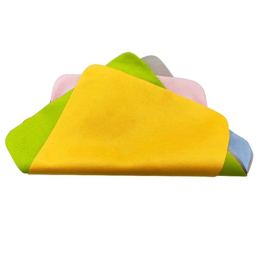 10pcs Reusable Anti-Fog Wipe Lens Glasses Cleaning Cloth Scouring Pad Soft Cloth Wash Towel Napkin Glasses Wipe for Phone Screen