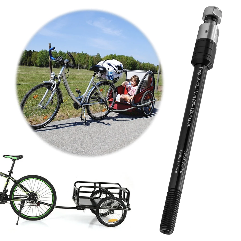

Bicycle Trailer Thru Axle 160-178mm Bike Trailer Hitch Axle Kid Trailer Cargo Axle Bike Accessories