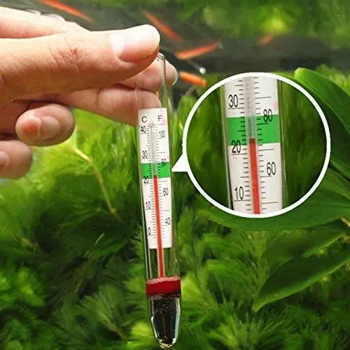 Glasrohr Aquarium Fisch Thermometer Temperatur Tauch wasserdichter Saugnapf für Wasser temperatur Messbehälter Dekor