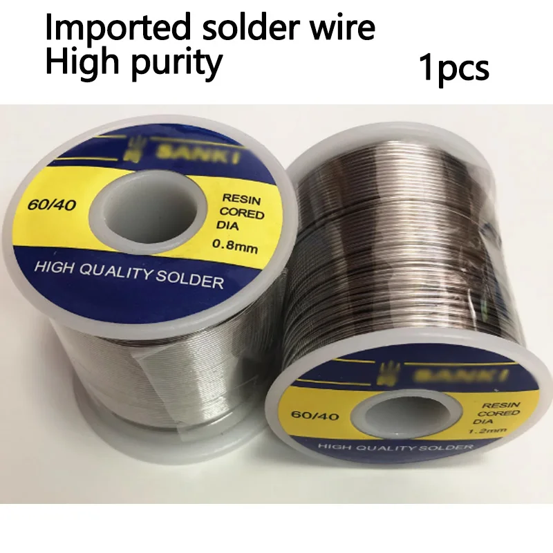 

Imported solder wire 500 g rosin core SN60% low temperature free cleaning 0.6 0.8 tin wire