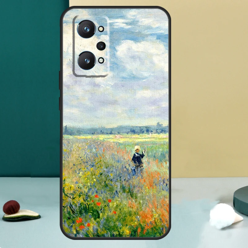 كلود مونيه حديقة لوتس جسر ل Realme GT 6T 5 6 GT 7 Pro C67 C75 C61 C55 C53 C51 C21Y C25S 10 11 12 13 14 Pro Plus #2