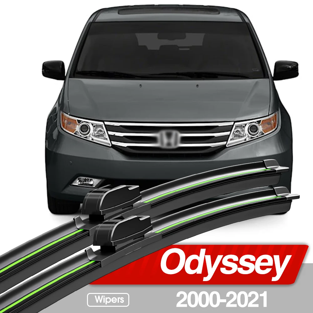 For Honda Odyssey 2000-2021 Front Windshield Wiper Blades 2pcs Windscreen Window Accessories 2001 2008 2010 2013 2015 2017 2019