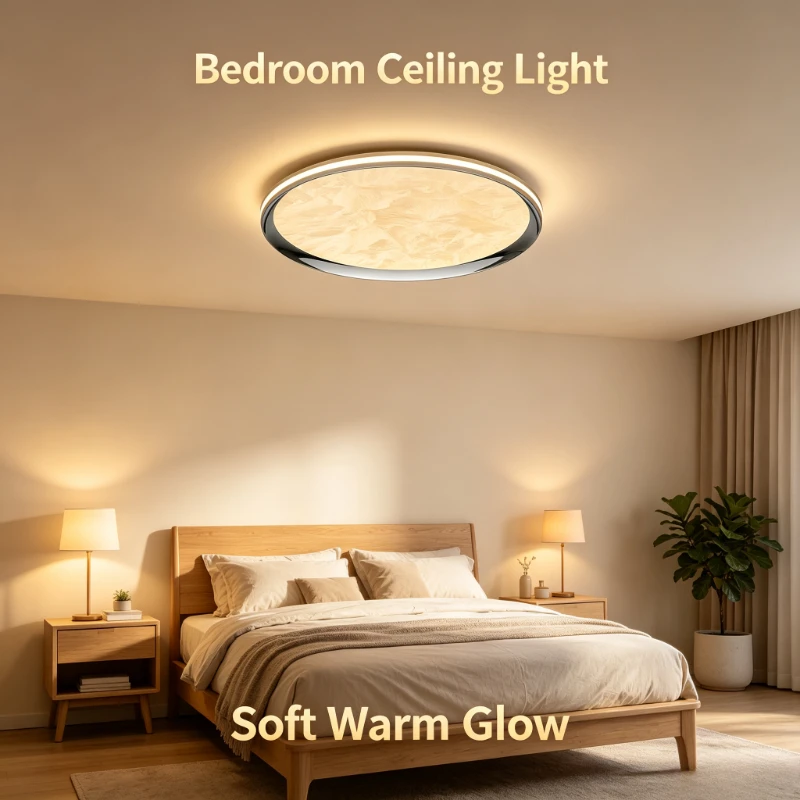 Creative Enamel Ice Flower Modern Led Ceiling Lamps Ultra-thin Round Plate Light Fixture Room Decor Kitchen Island Led Lighting