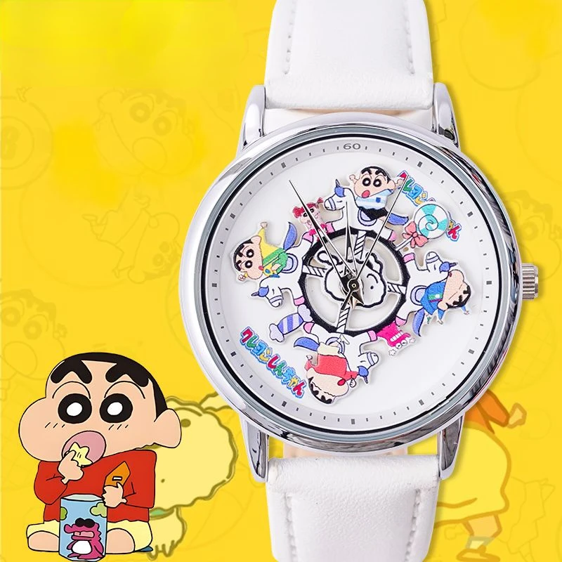 Anime Cartoon Flywheel Watch para estudante, roda gigante, mostrador rotativo de 360 graus, relógios de quartzo, presente de aniversário infantil