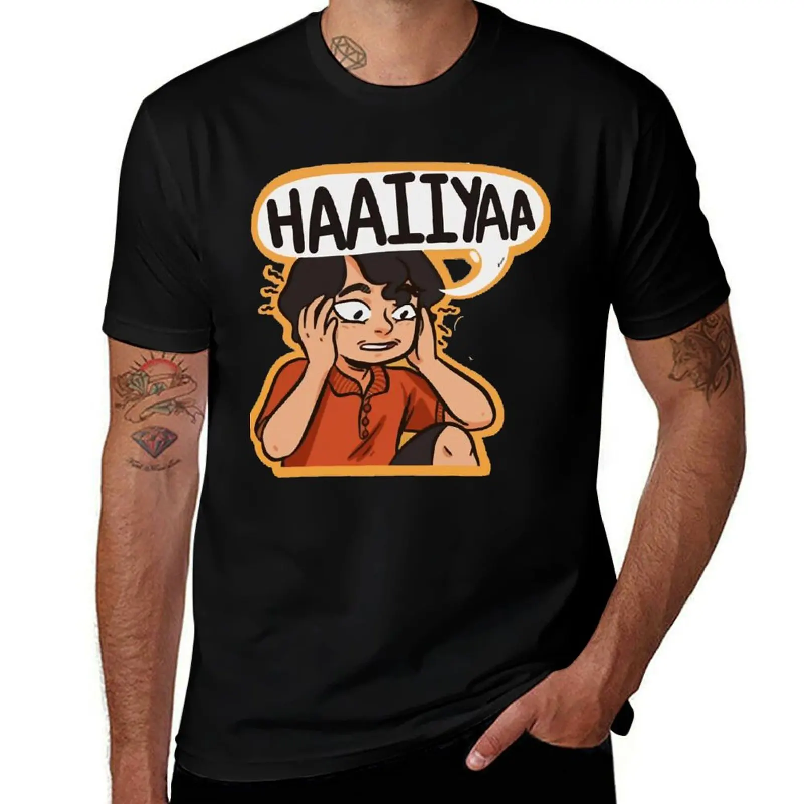 

Uncle Roger HAIIYAA Merch T-Shirt cotton t shirt man anime t shirts oversize T-Shirt