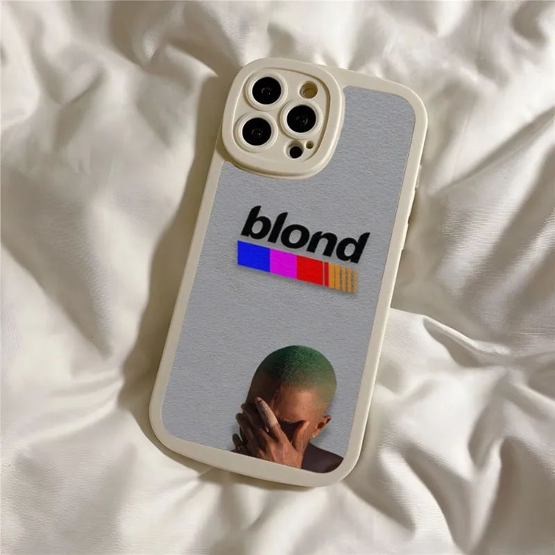 F-Frank Singer Ocean B-Blonde Phone Case For IPhone 11 14 12 13 Pro Max Mini Xs X Xr 7 8 Plus Leather Fundas Telefoon Cover