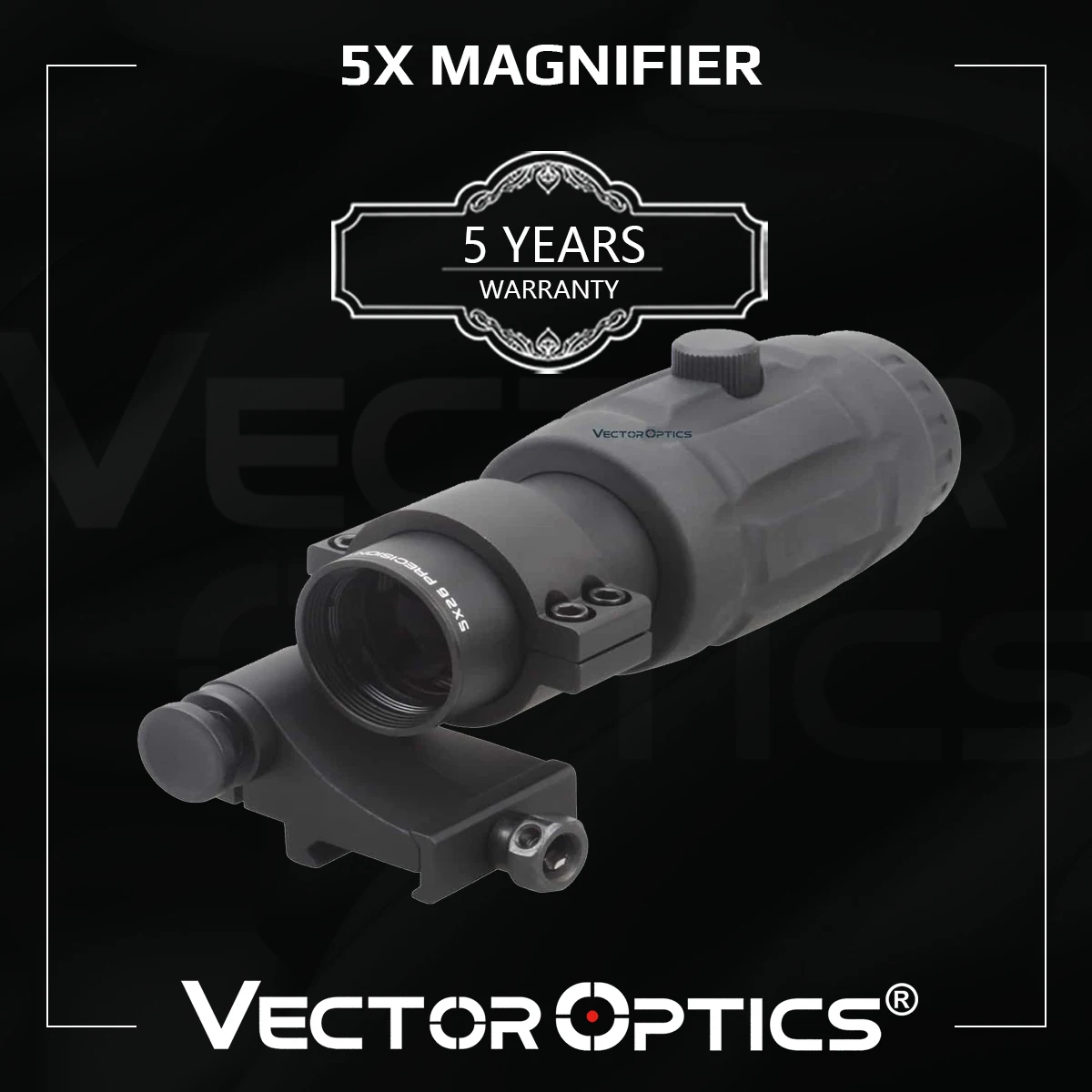 

Vector Optics Tactical Adjustable Red Dot Sight 5x Magnifier Rifle Scope Collimator Optial Riflescope