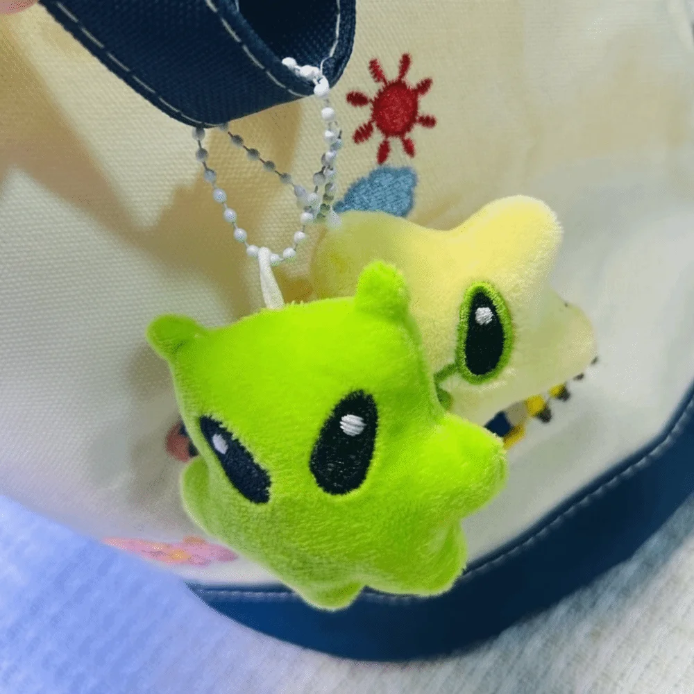 

Cartoon Soft Backpack Pendant Cute Star Mini Mobile Phone Rope Kawaii Style Adorable Alien Cat Keychain Bag Decor