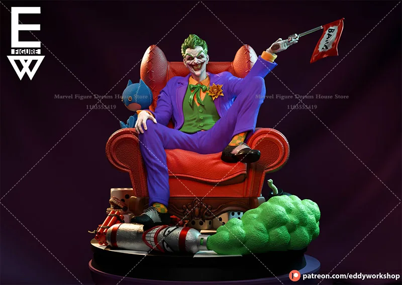 1/24 1/18 Scale DC Joker Joseph Kerr Little Neurological Villain รวม Destroyer DIY ประกอบ GK 3D เรซิ่น Un-panited ตุ๊กตา