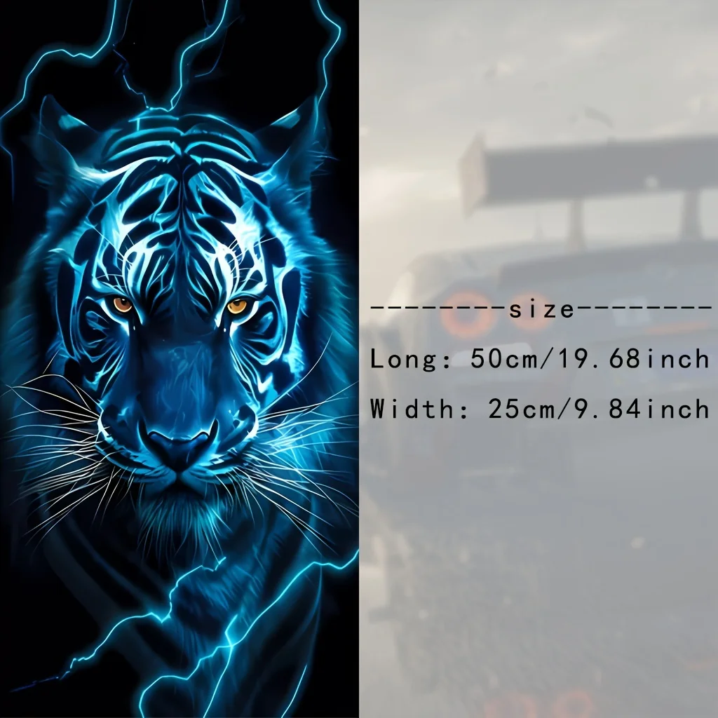 2-Pack American Lightning Tiger, Car B-Pillar Stickers, Lacquer, Domineering, Theme, Personality, Domineering, King, Halloween