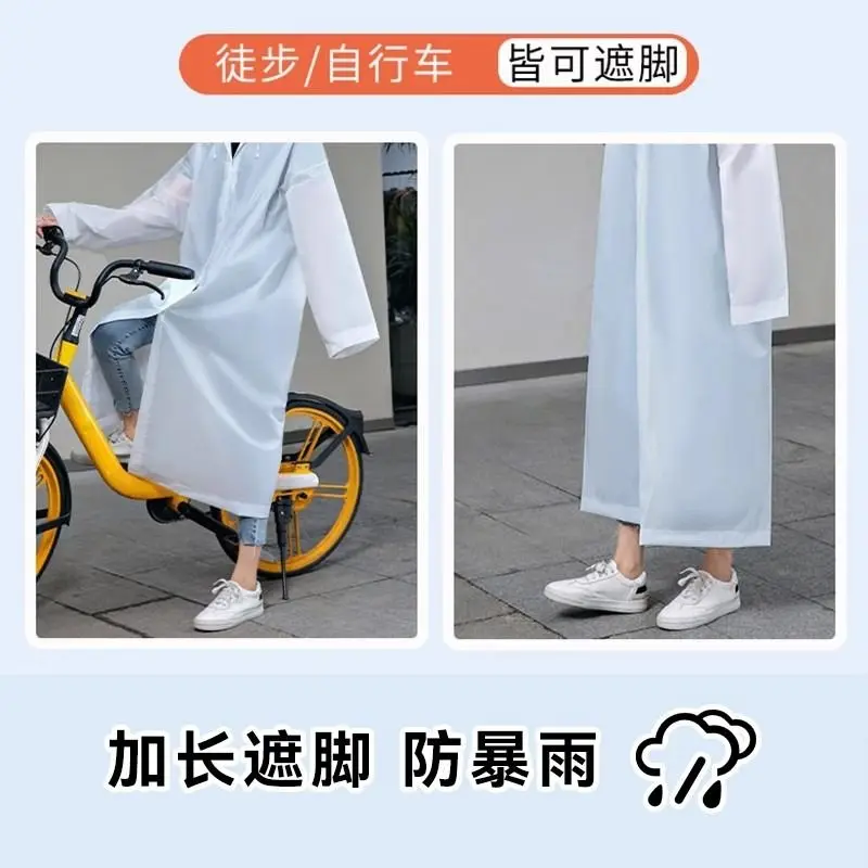 jy@Raincoat Long Full Body Rainproof Transparent Thickened Female Male Children Raincoat Adult Portable Disposable Poncho