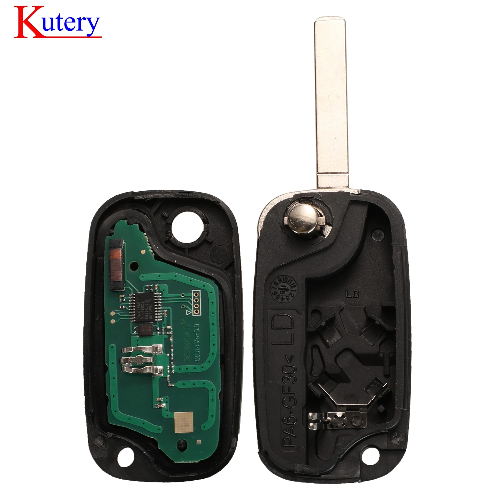 jingyuqin ASK 3 BTN 433/434MHz PCF7961A ID46 Flip Remote Key For Renault Clio III Clio 3 Kangoo Master Modus Twingo 2006-2016