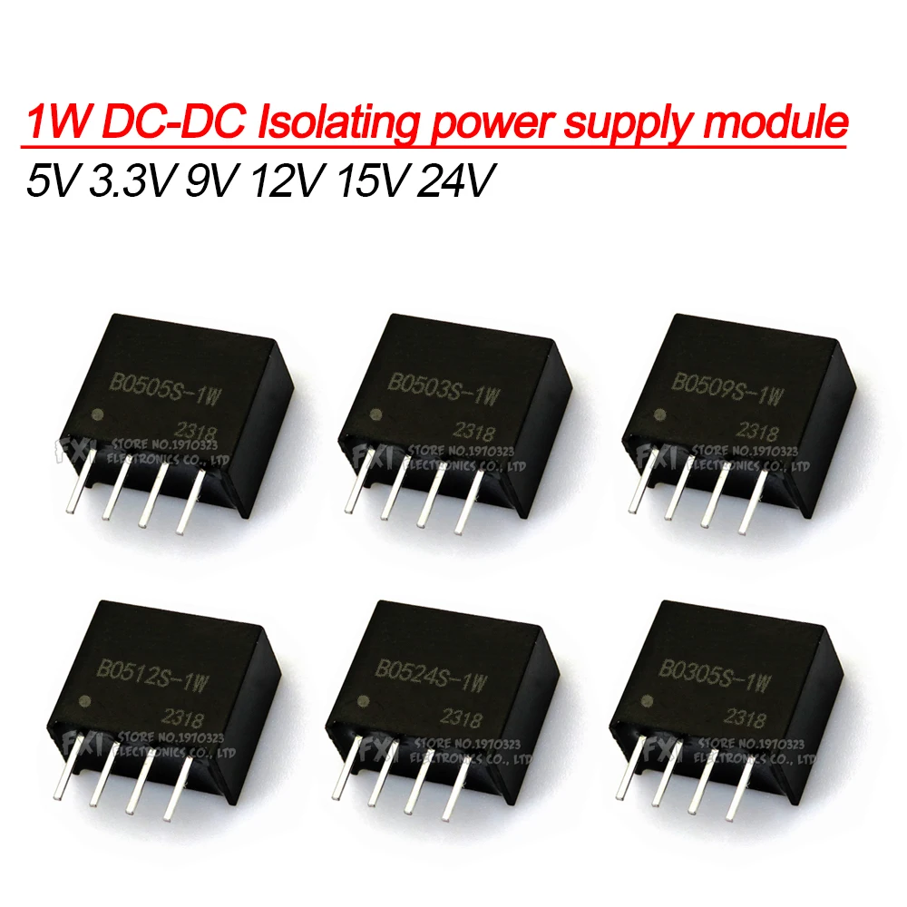 B0505S 1W B0505 Moduł zasilacza regulowanego DC-DC ibuw Izolujący zasilacz impulsowy DIP4 SIP4 B0503S B0512S B0509S B0515S