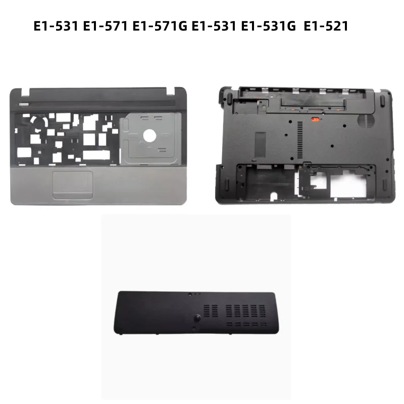 New Top Case Palmrest Upper Bottom Ram HDD Cover Case For Aspir E1-531 E1-571 E1-571G E1-531 E1-531G E1-521 Shell