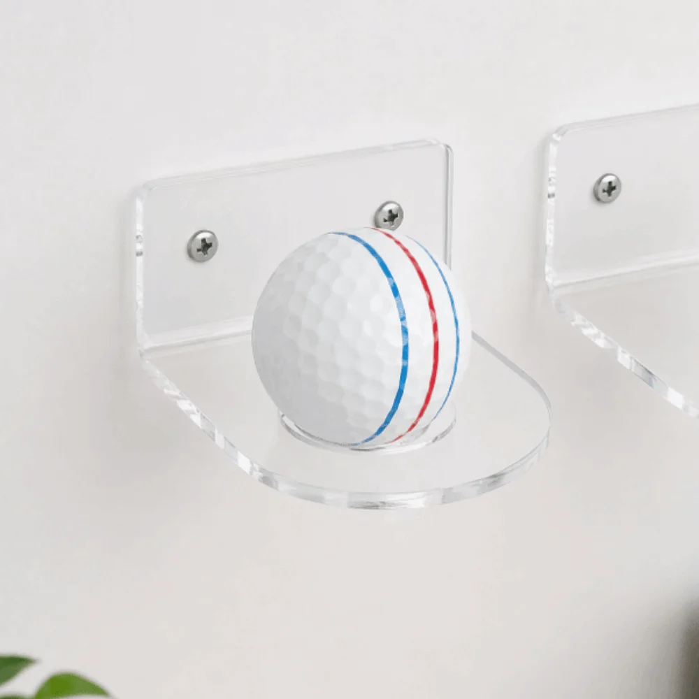 10pcs Acrylic Baseball Wall Storage Stand Clear Wall Mount Small Ball Wall Holder Storage Display Stand