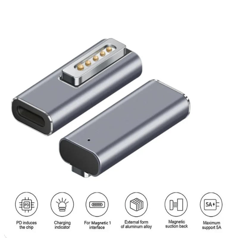 USB C Type-c female to Magsafe1 Magsafe 2 Adapter Connector PD Charge Adapter conversion For MacBook notebook charging adapter